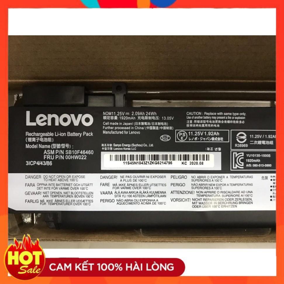 Pin (Battery) Dùng Cho Laptop Lenovo ThinkPad T460s T470s SB10F46460 00HW023 00HW022 Original 24Wh