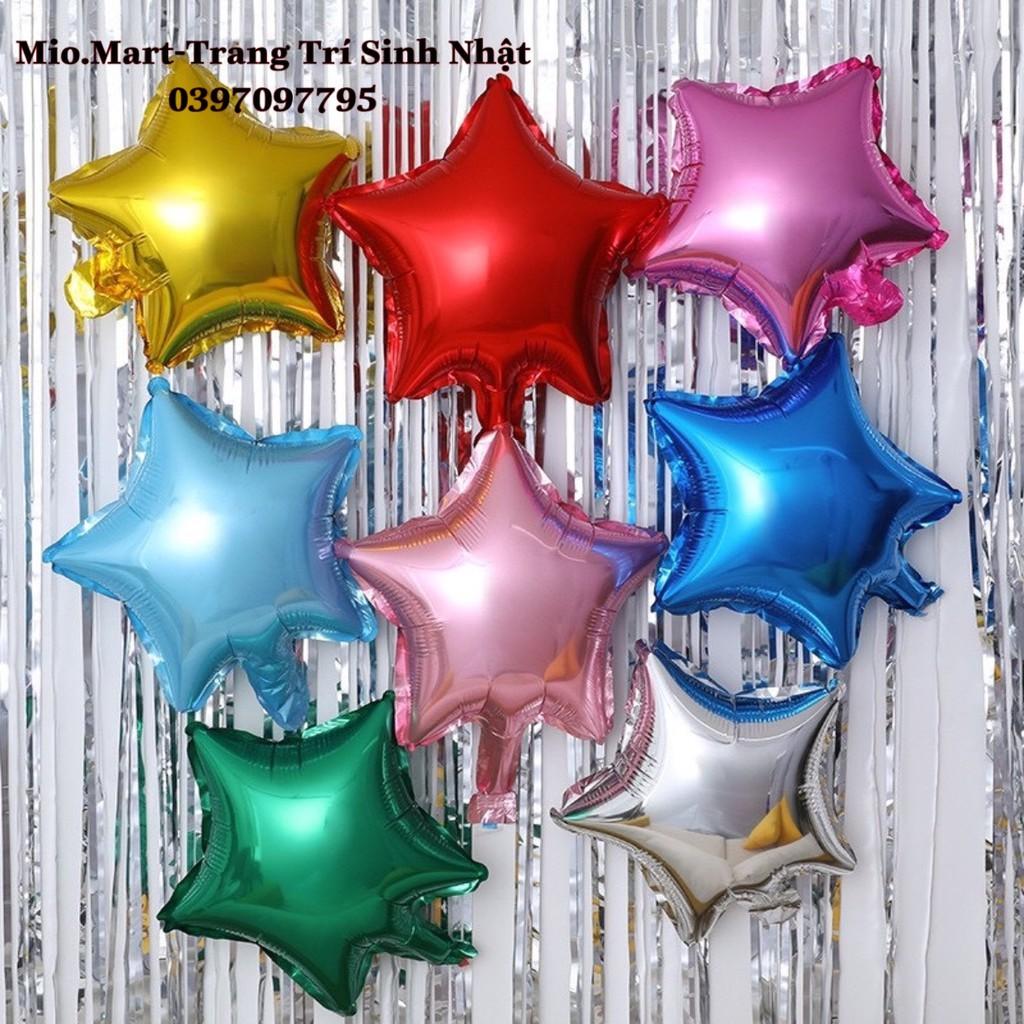 Bóng Ngôi Sao Tráng Nhôm Nhiều Màu Đủ Size, Bóng Trang Trí Sinh Nhật Dễ Sử Dụng BB78