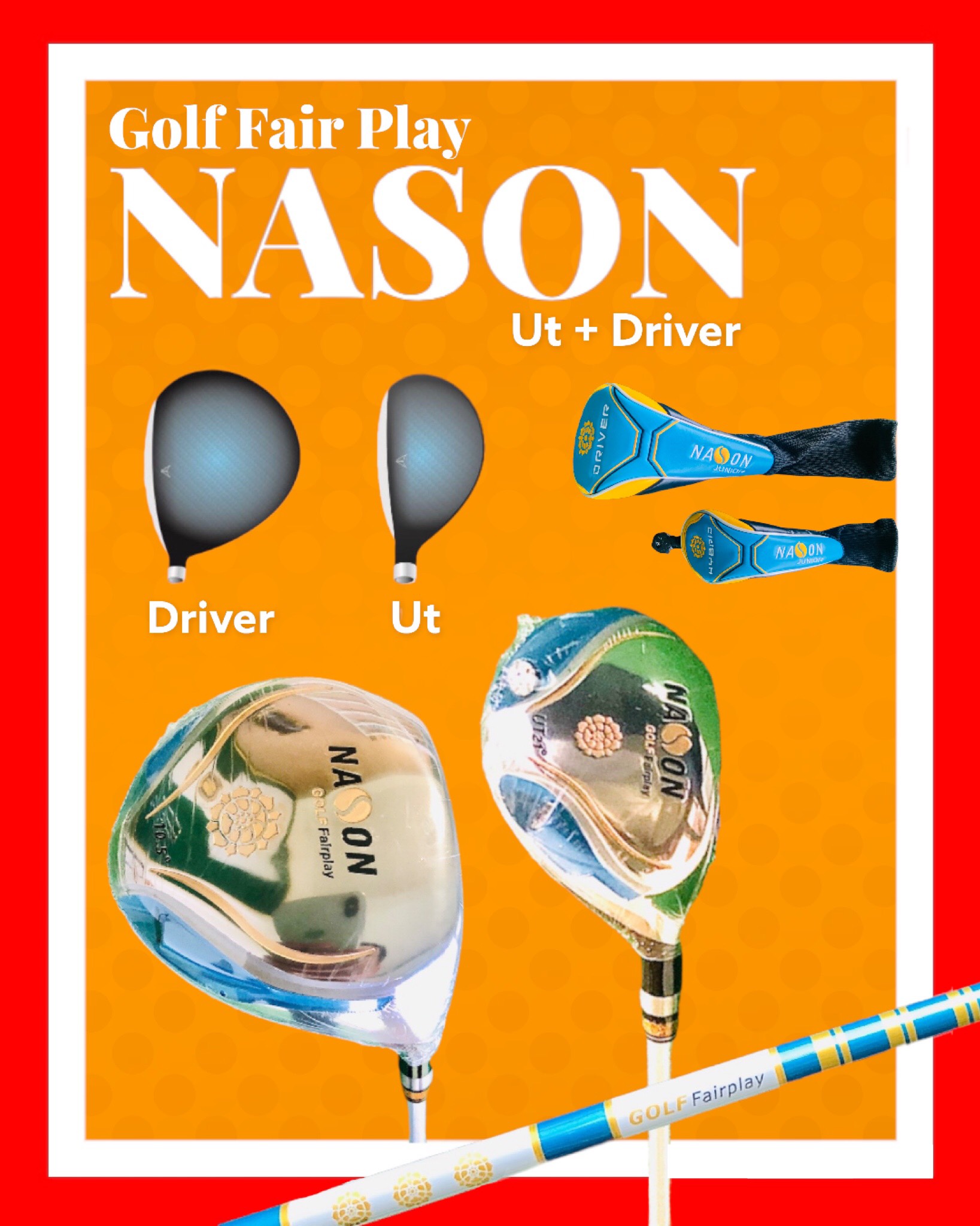 Hình ảnh BỘ GẬY GOLF NAM (8 GẬY) FAIRPLAY GF-01 | NASON