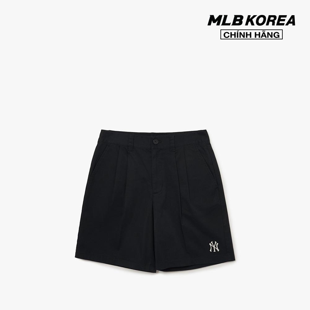 Hình ảnh MLB - Quần shorts ngang gối nữ Basic Medium Logo Bermuda 3FSMB0633-50BKS