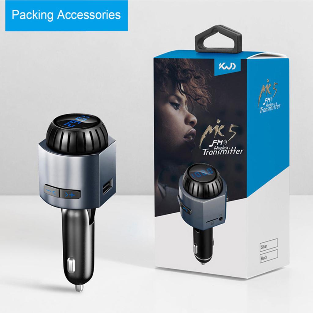 Wireless USB Car Radio Adapter With MP3 Player Black
