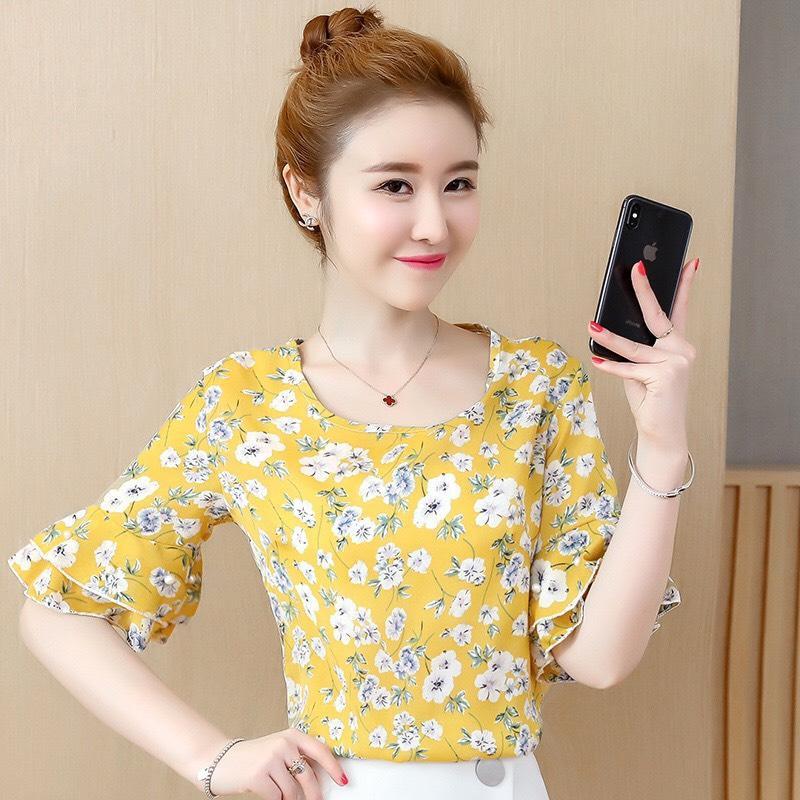 Sơ mi hoa tay điệu