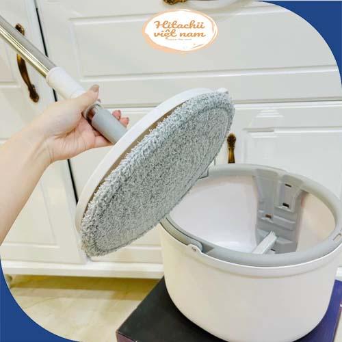 Chổi Lau Nhà K8 Hiện Đại Thông Minh Tự Tách Chất Bẩn, Bộ Cây Lau Nhà Chổi Lau Nhà Tự Vắt 360 Độ Chính Hãng Tặng Bông Lau