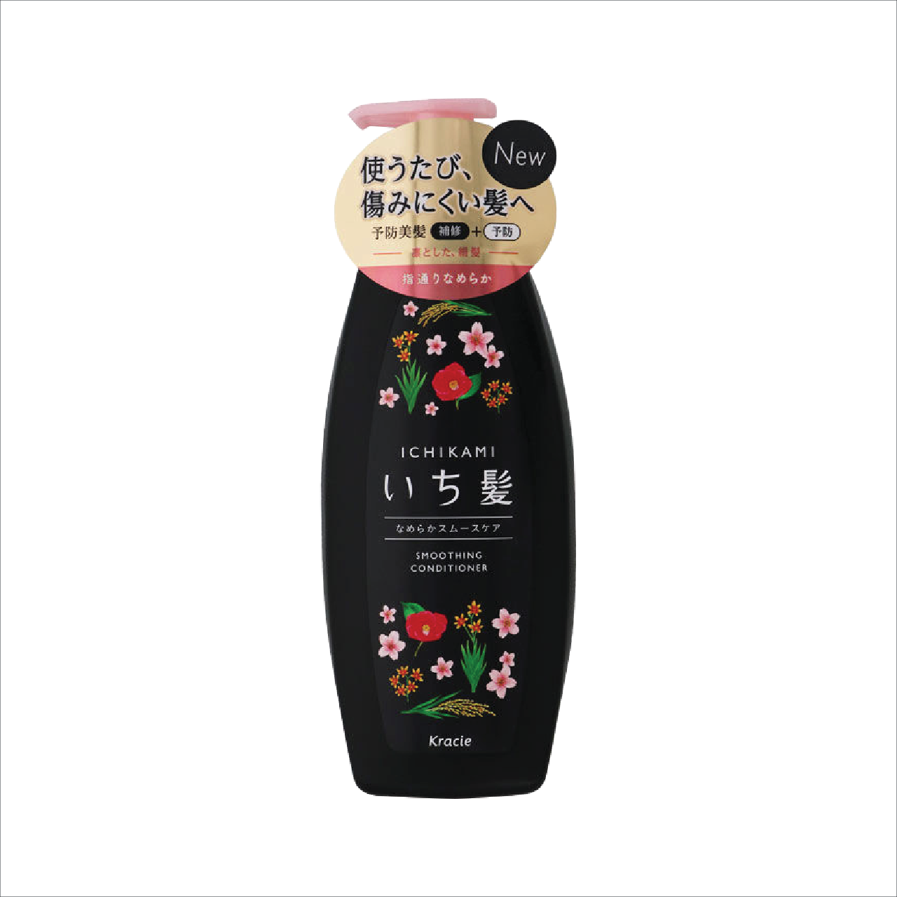 Dầu Xả Suôn Mượt Tóc Kracie Ichikami Smoothing Conditioner 480mL (Bị Trầy Vỏ)