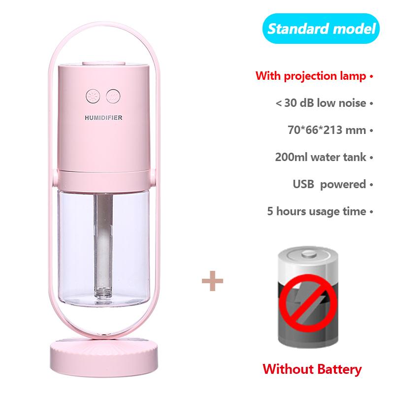 200Ml Magic Bóng Không Dây Máy Phun Sương Tạo Độ Ẩm Siêu Âm Thanh USB Không Khí Ẩm Máy Tạo Độ Ẩm Phun Sương Làm Với Pin Mini Văn Phòng Máy Lọc Không Khí
