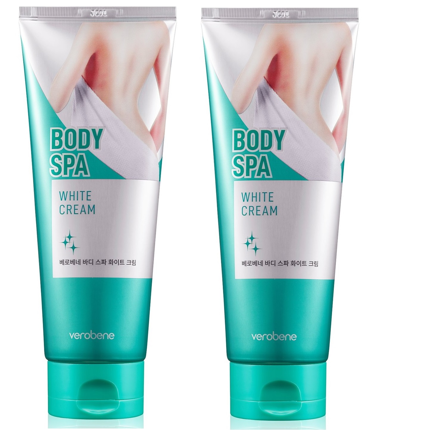 Combo 2 Tuýp Kem Dưỡng Trắng Da Toàn Thân Verobene BODY Spa White Cream Hàn Quốc 200ml