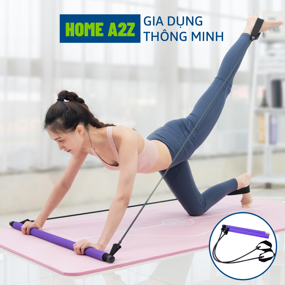 Xà đơn Pilates, thiết bị tập yoga, xà đơn thể dục, dây kéo đàn hồi thể dục đa năng, gậy squat tập thể thao tại nhà, thiết bị tập luyện hông