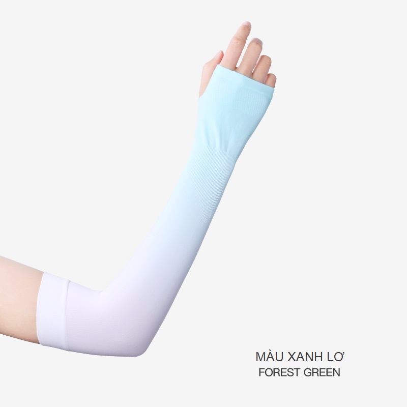 Găng tay chống nắng xỏ ngón 2 màu ombre thời trang - Bao tay chống nắng Ombre Sun Protection Sleeves