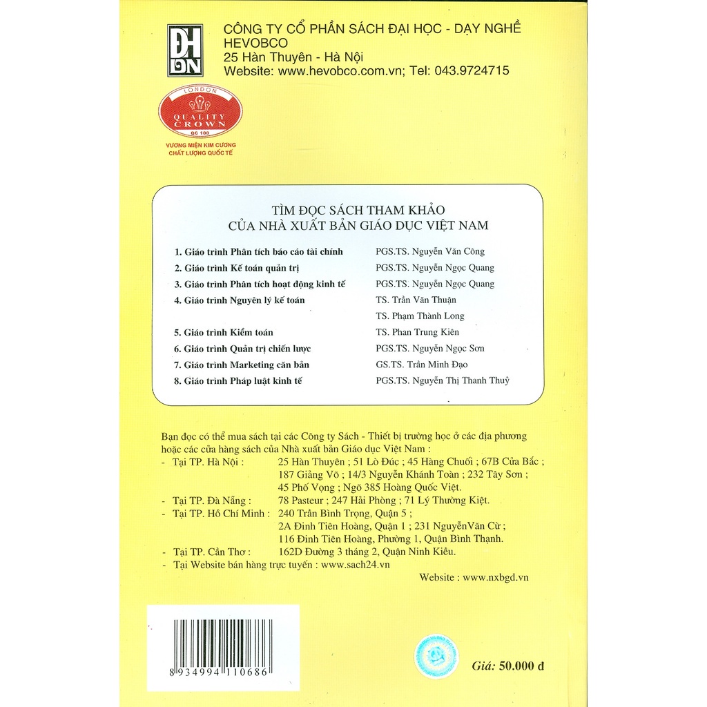 Giáo Trình Nguyên Lý Thống Kê Kinh Tế (Dùng trong các trường đại học, cao đẳng khối kinh tế)