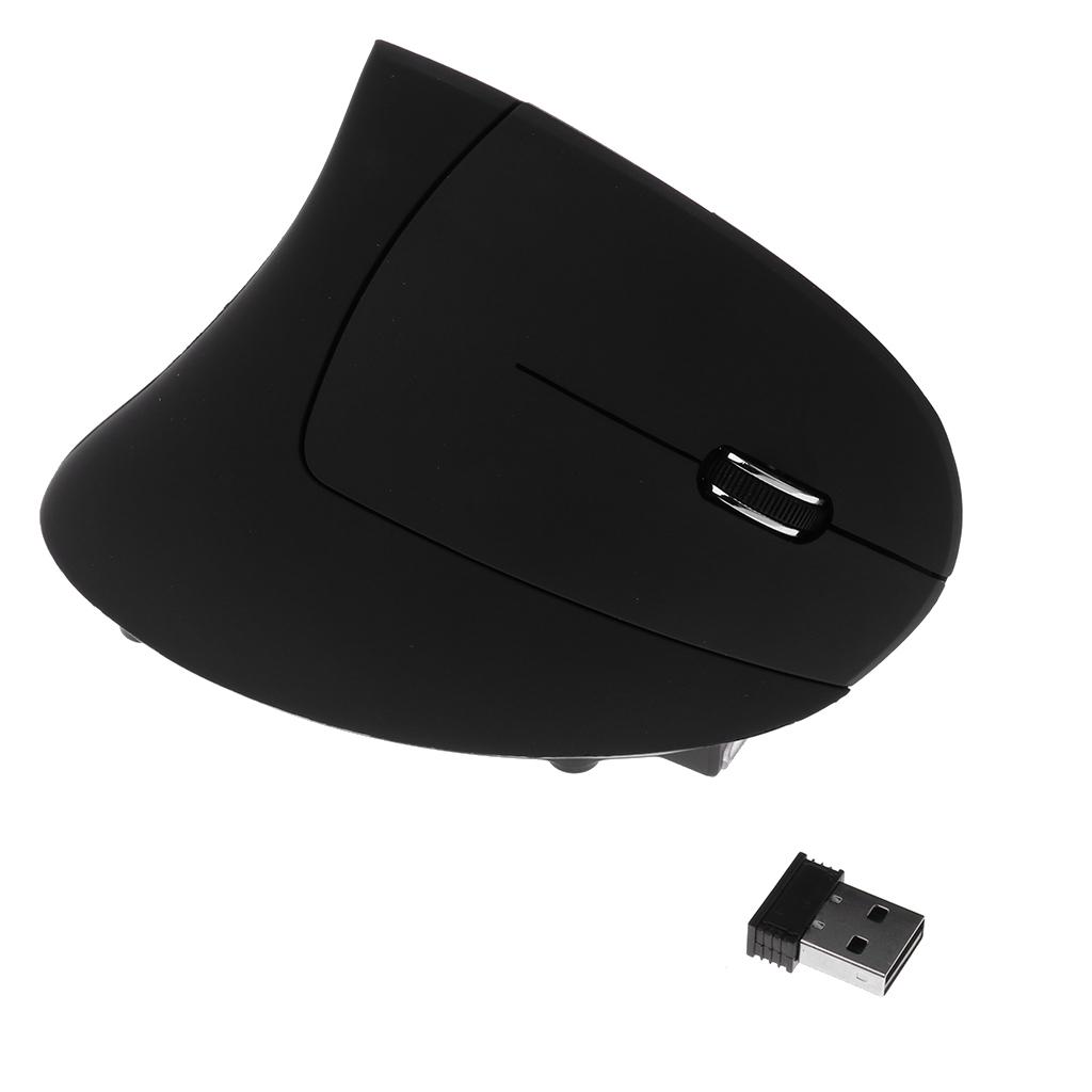 6D 2.4GHz Wireless Mouse Rechargeable Vertical Ergonomic Mice for Laptop PC