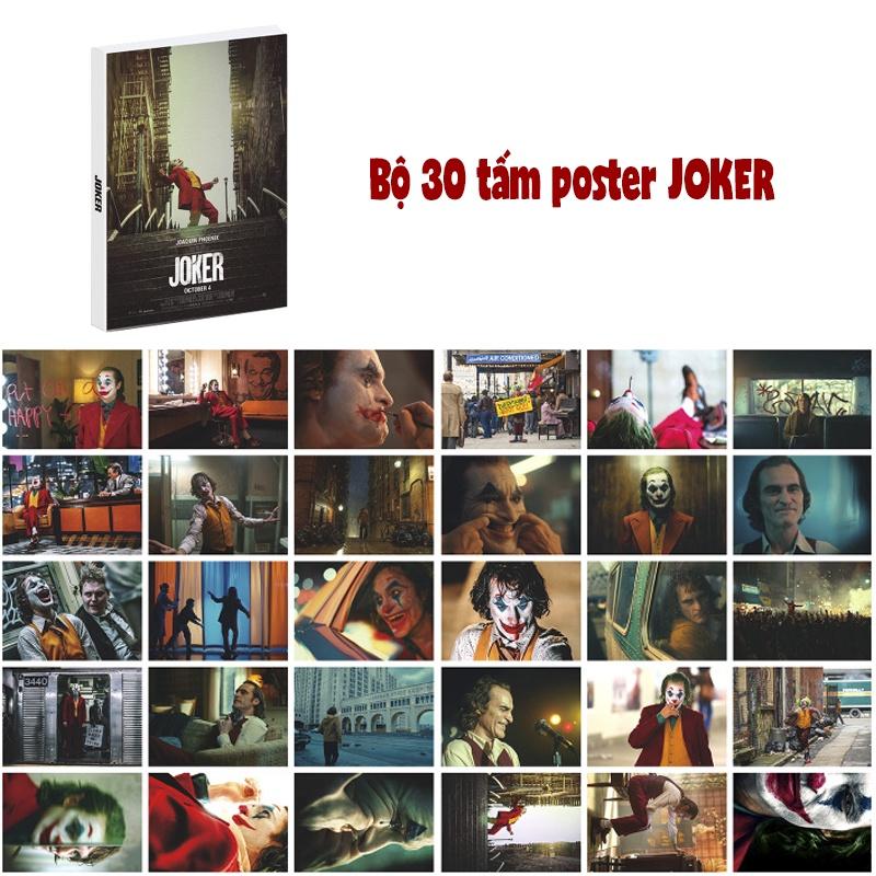 30 tấm Poster JOKER Postcard, Ảnh Treo DánTường Decor Áp Phích (Kích thước 14 x 10 cm)