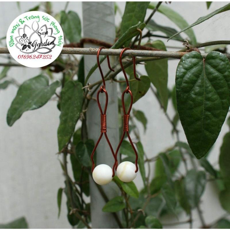 Bông tai dây đồng handmade