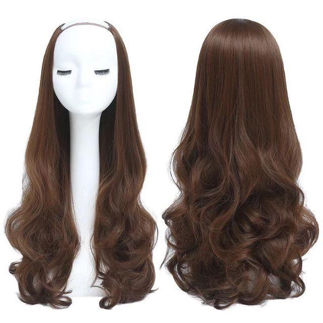 Tóc giả nữ đẹp tóc giả kẹp U xoăn dợn dài 9130