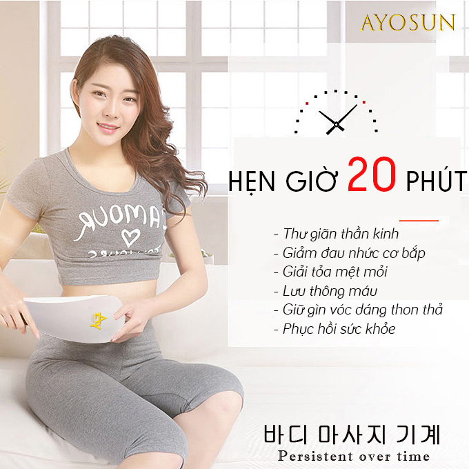 Chính hãng Ayosun- Máy massage cầm tay 11 đầu Ayosun Hàn Quốc