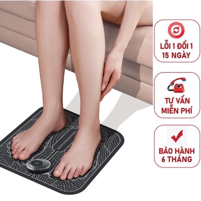 Thảm Massage Chân EMS Thư Giãn Trị Liệu Nhức Mỏi, Máy Matxa Bàn Chân Bấm Huyệt Đa Điểm, Công Nghệ Xung Điện, Lỗi 1 Đổi 1