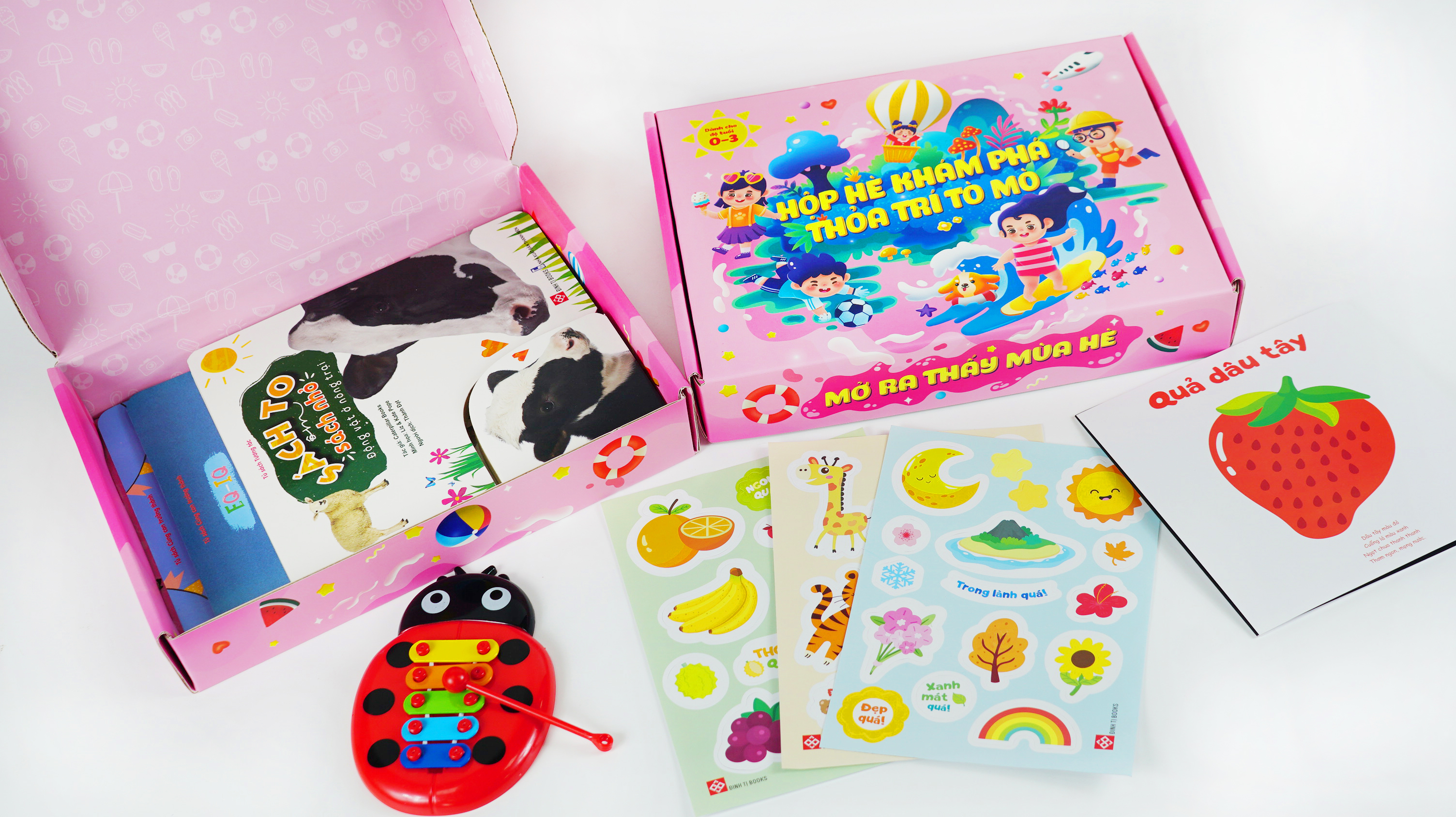 Sách - Hộp Hè Khám Phá, Thỏa Trí Tò Mò – Mở Ra Thấy Mùa Hè cho trẻ 0 - 3 tuổi – Đinh Tị Books