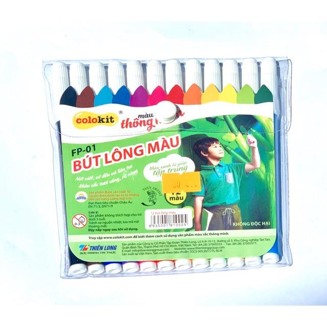 Bút Lông Màu Thiên Long FP-01 (12 Màu)