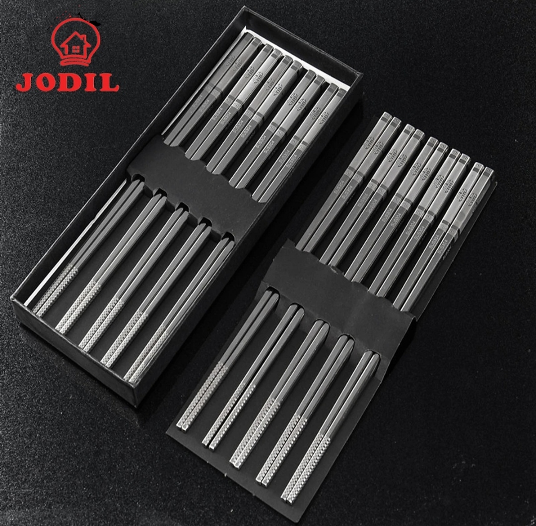 SÉT HỘP 10 ĐÔI ĐŨA INOX # 304 - CAO CẤP - SANG TRỌNG - NGUYÊN KHỐI INOX 304