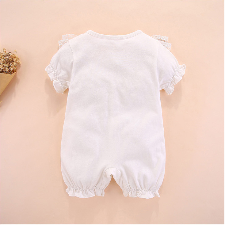 Body cộc tay cho bé gái sơ sinh, mẫu công chúa nhỏ siêu xinh, chất đẹp, size 0-12m | MS10