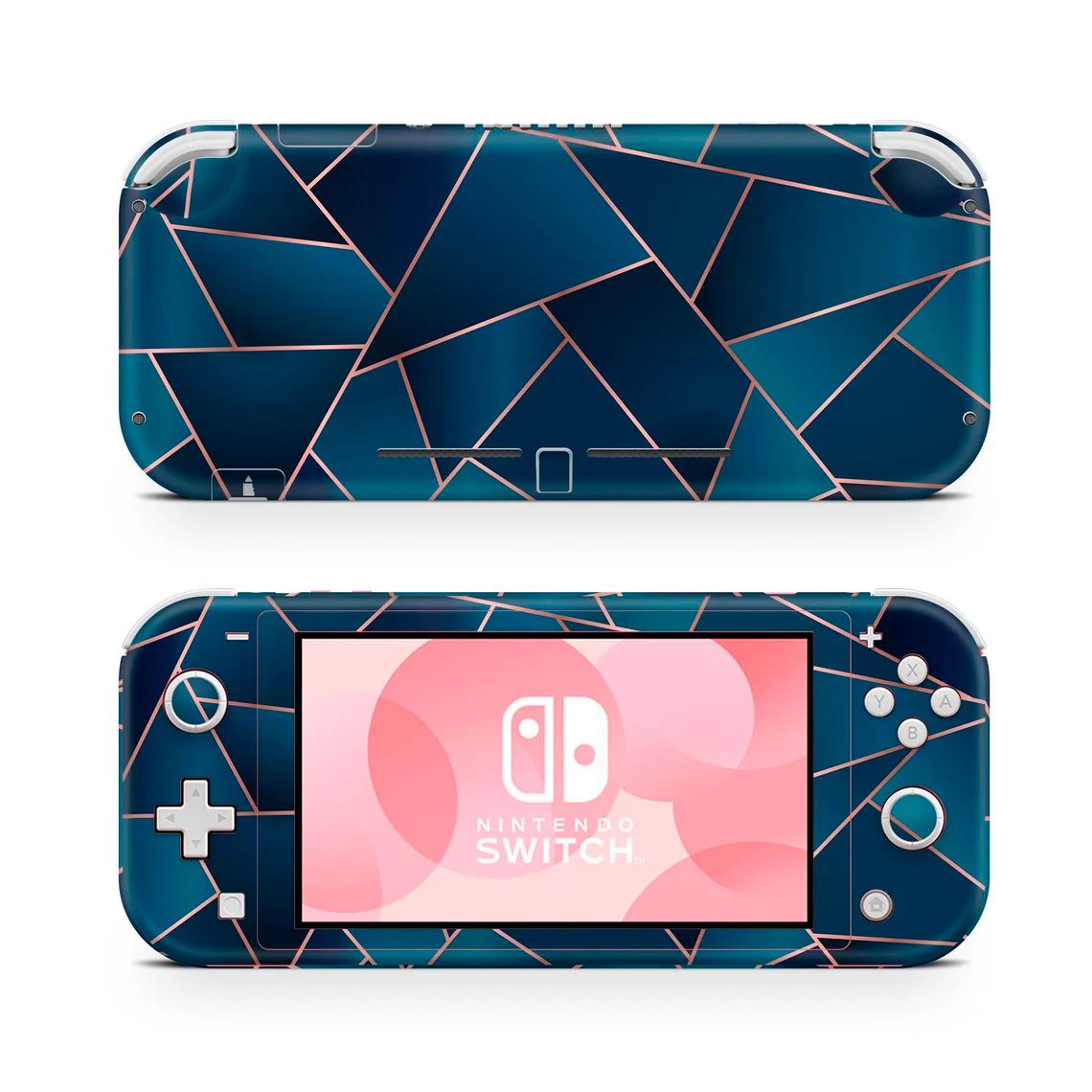 Skin decal dán Nintendo Switch Lite mẫu hình khối (dễ dán, đã cắt sẵn)