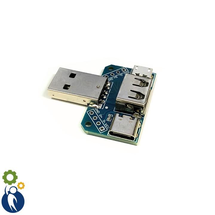 Module Chuyển Đổi USB - MicroUSB - TypeC