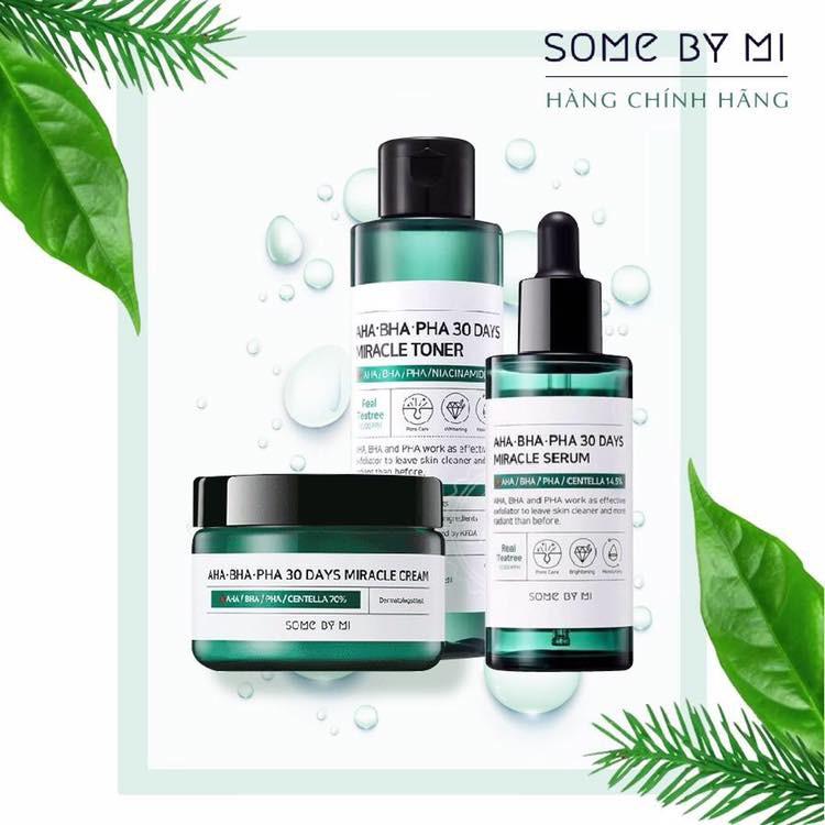 Bộ 4 SP Dưỡng Da Ngừa Mụn Some By Mi AHA-BHA-PHA 30Days Miracle