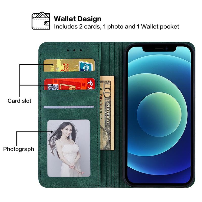 Bao Da Điện Thoại Nắp Lật Từ Tính Chống Rơi Cho Xiaomi 10t 11 Pro Lite Redmi Note 10 4g 5g Ốp
