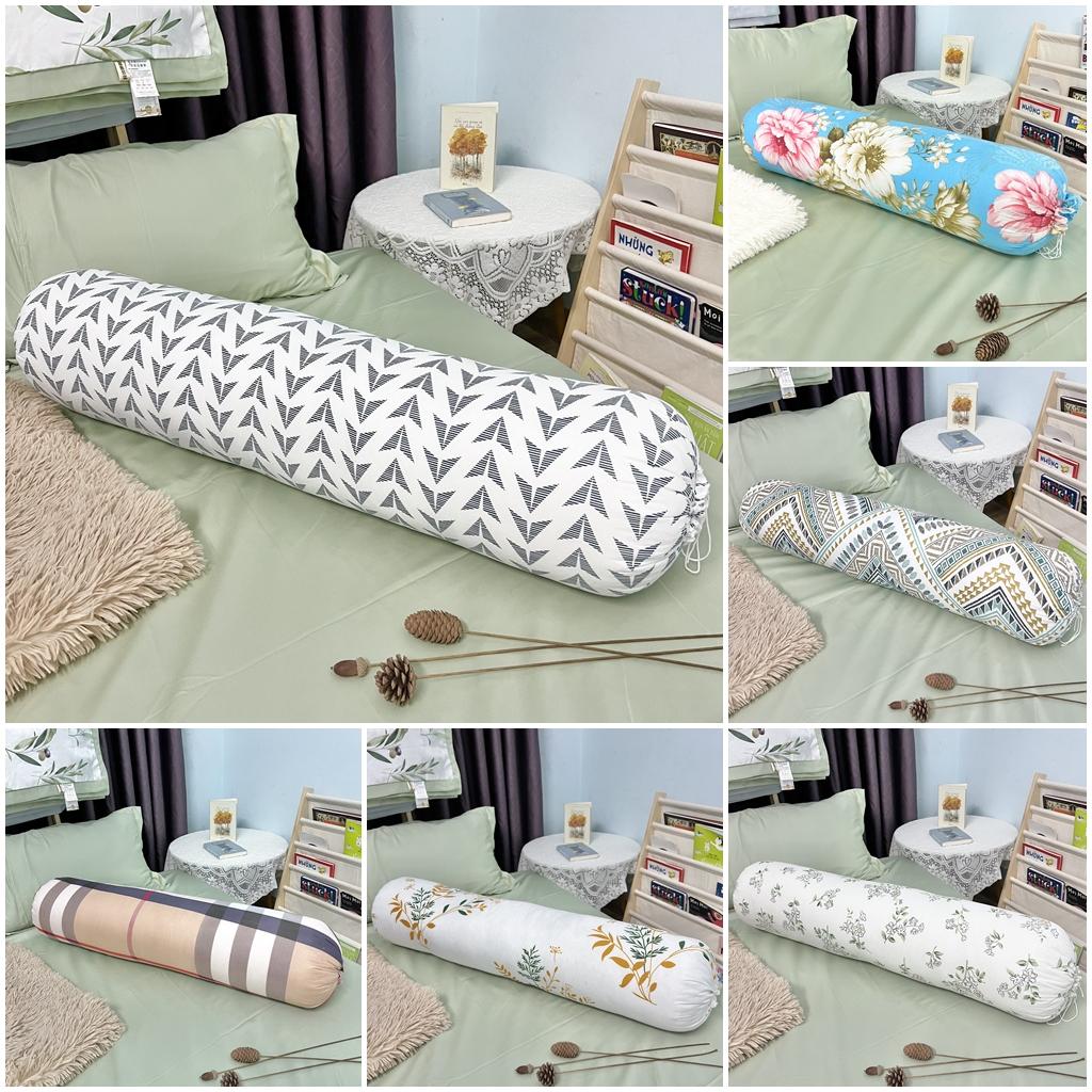 Vỏ gối ôm Cotton PL hoạt tính Nhiều Màu - Cotton Poly nhập Khẩu - Không Bai Xù, không phai màu (30cm x 100cm)