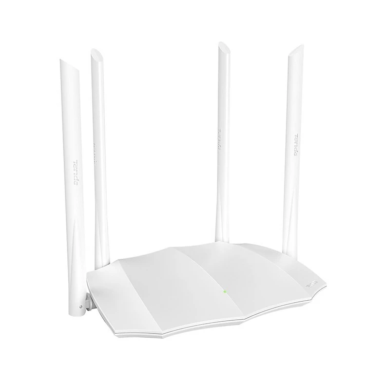 Bộ Phát Wifi Chuẩn AC1200 Tenda AC5 Màu Trắng Tặng Cáp Mạng Dây Đồng 8 Sợi Dài 2 mét - Hàng Chính Hãng