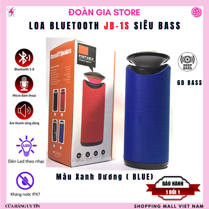 Loa bluetooth JB-2S PRO Siêu bass 10W cao cấp nhiều tính năng, chất lượng âm tuyệt hảo, thiết kế thời trang năm 2021