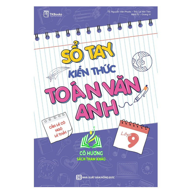 Sách - Sổ tay kiến thức Toán - Văn – Anh Lớp 9 (MC)