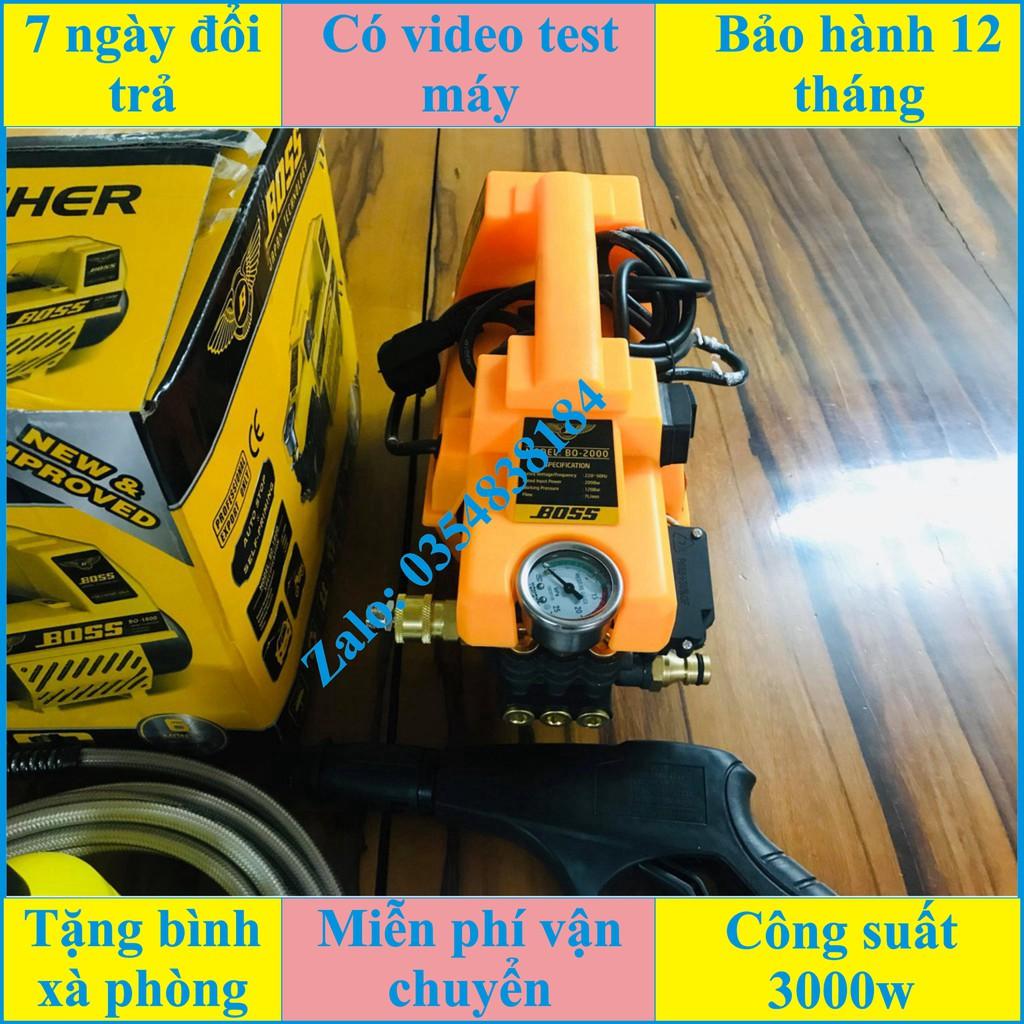 MÁY RỬA XE ÁP LƯC CAO BOSS 3000W JAPAN CHÍNH HÃNG BẢO HÀNH 12 THÁNG