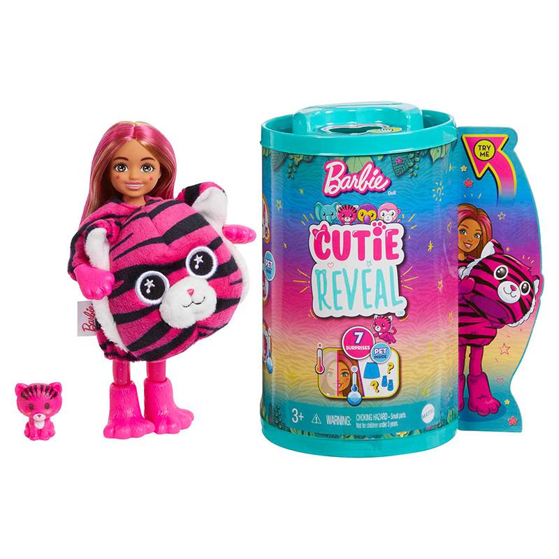 Đồ Chơi BARBIE Búp Bê Chelsea Cutie Reveal - Baby Tiger HKR15/HKR12