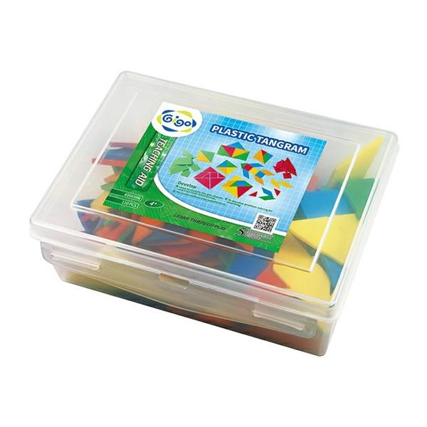 Đồ Chơi Ghép Hình Nhựa Plastic Tangrams - Gigo Toys 1043RR (110 Chi Tiết)