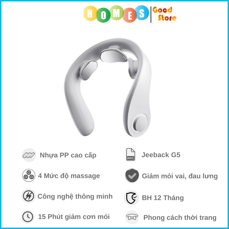 Máy Massage Cổ Xiaomi JEEBACK G5 Thông Minh Kết Nối App Điện Thoại - Hàng Chính Hãng