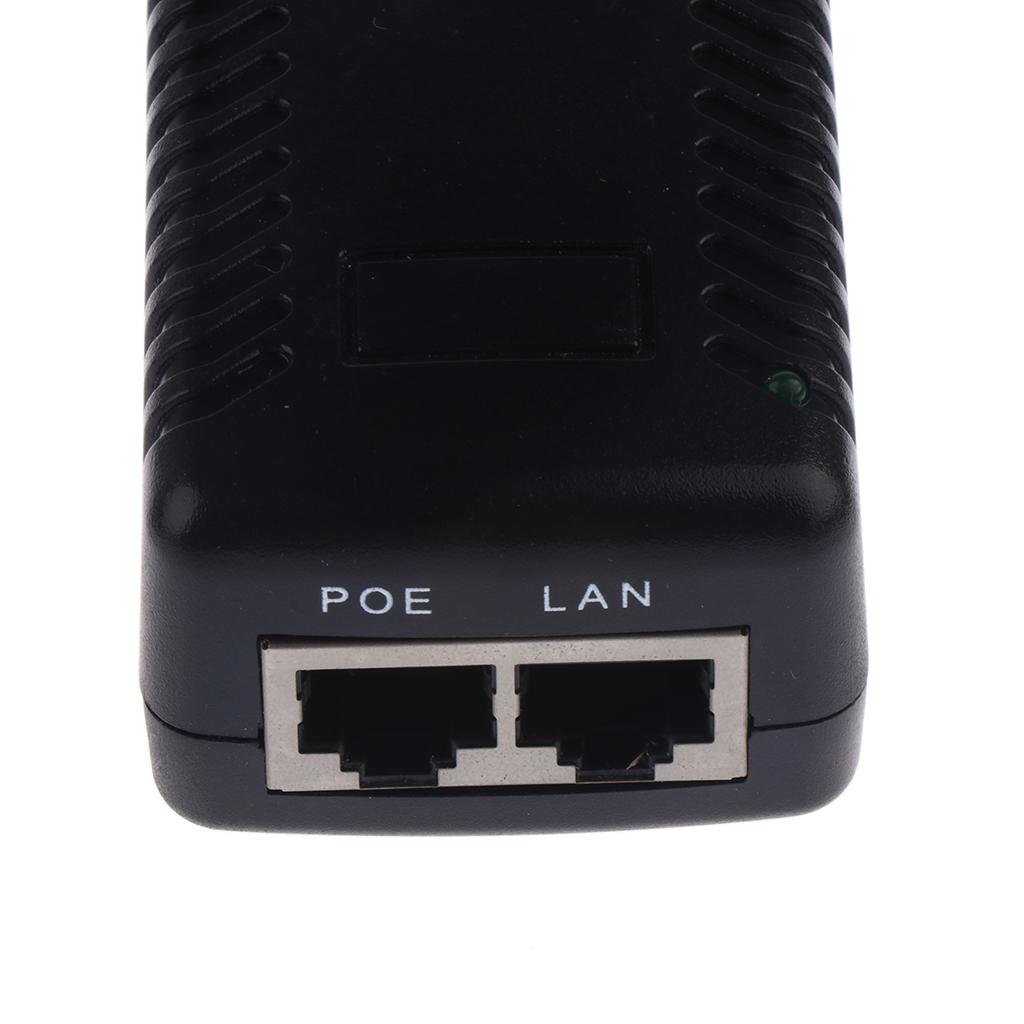24V 1A PoE Injector Power Over Ethernet Adapter for 802.3 af IP Camera Wlan AP