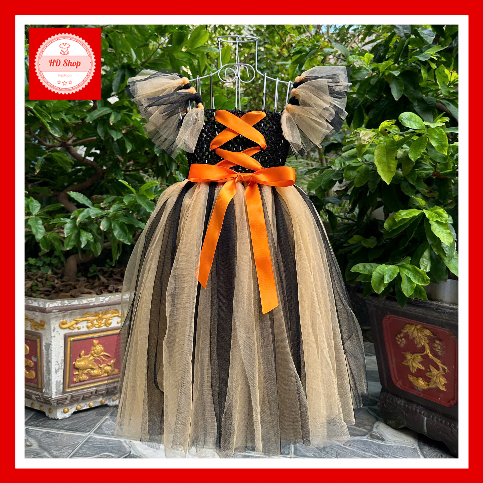 Đầm Halloween dễ thương cho bé gái