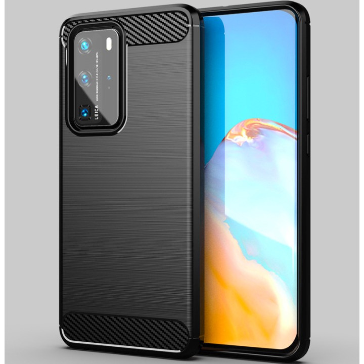 Ốp lưng chống sốc Vân Sợi Carbon cho Huawei P40 Pro