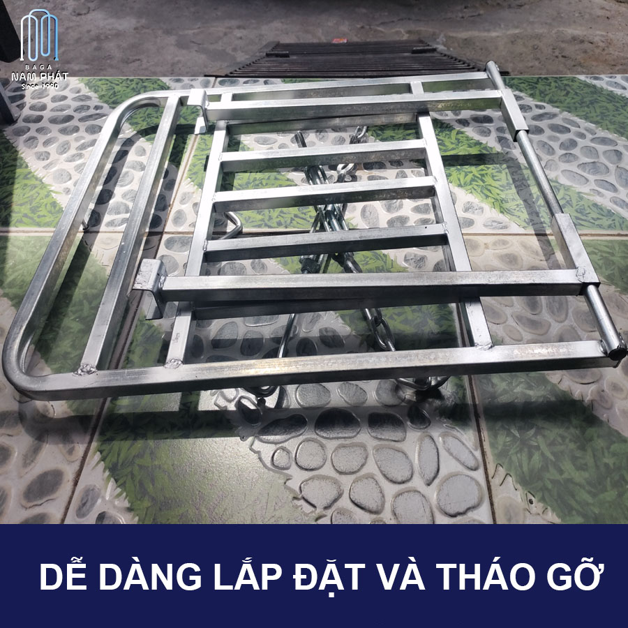Baga Chở Hàng Hộp 52cm x 62cm Sử dụng nhiều loại xe Chuẩn Nam Phát