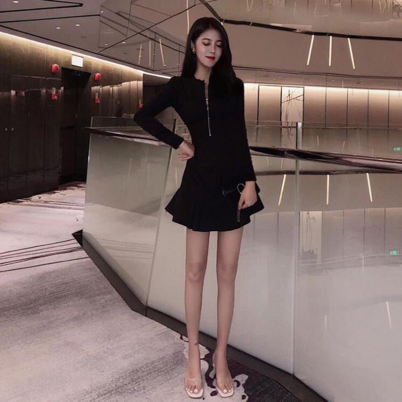 Đầm Nữ, Váy Nữ Khóa Ngực, Váy Kéo Khóa Ngực Dáng Ôm Đuôi Cá Moda.H ! *
