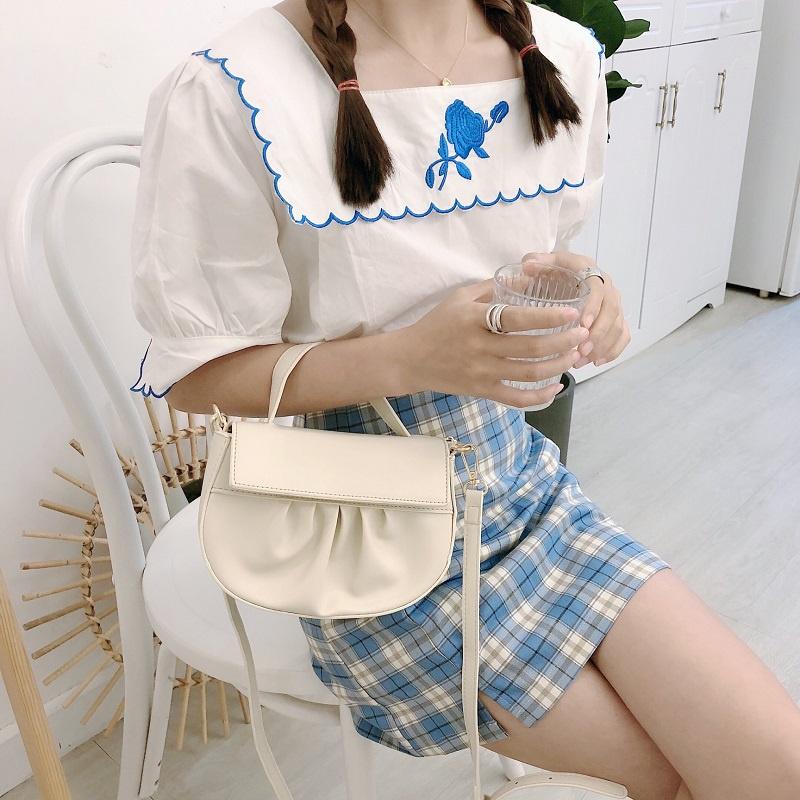 Túi Đeo Vai Hình Đám Mây Kiểu Pháp Thiết Kế Xinh Xắn Cho Nữ