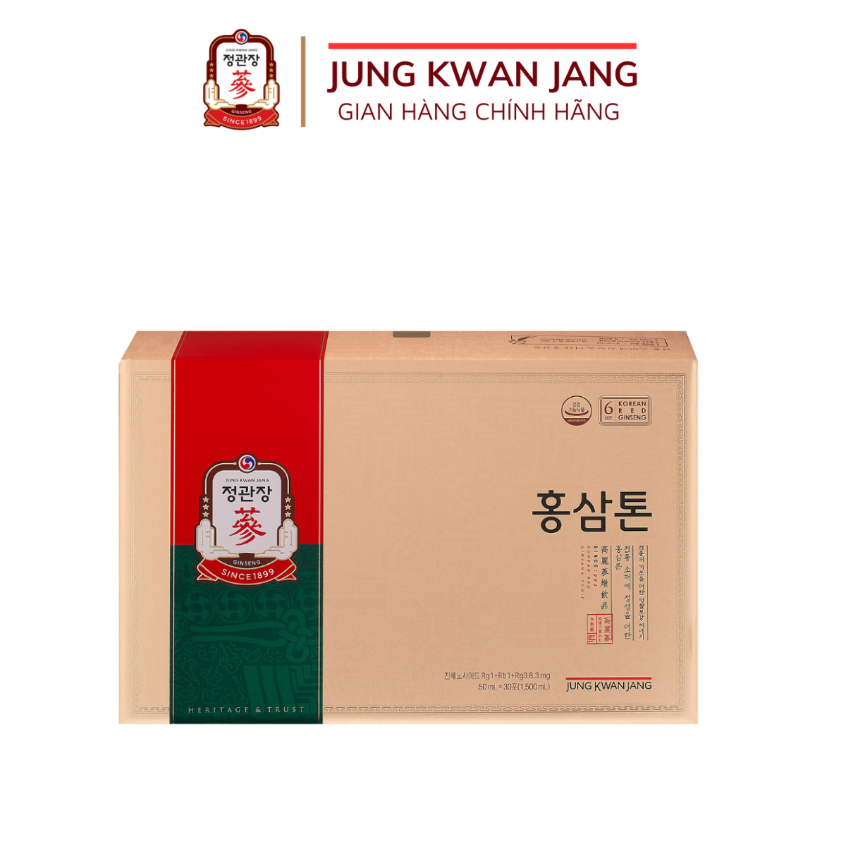 Nước Hồng Sâm Pha Sẵn KGC Jung Kwan Jang Tonic Origin 30 Gói