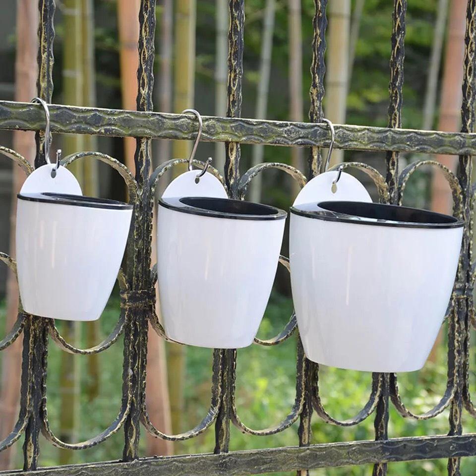 Chậu Cây Tự Tưới Nước Thông Minh Treo Ban Công SIZE 14x13cm