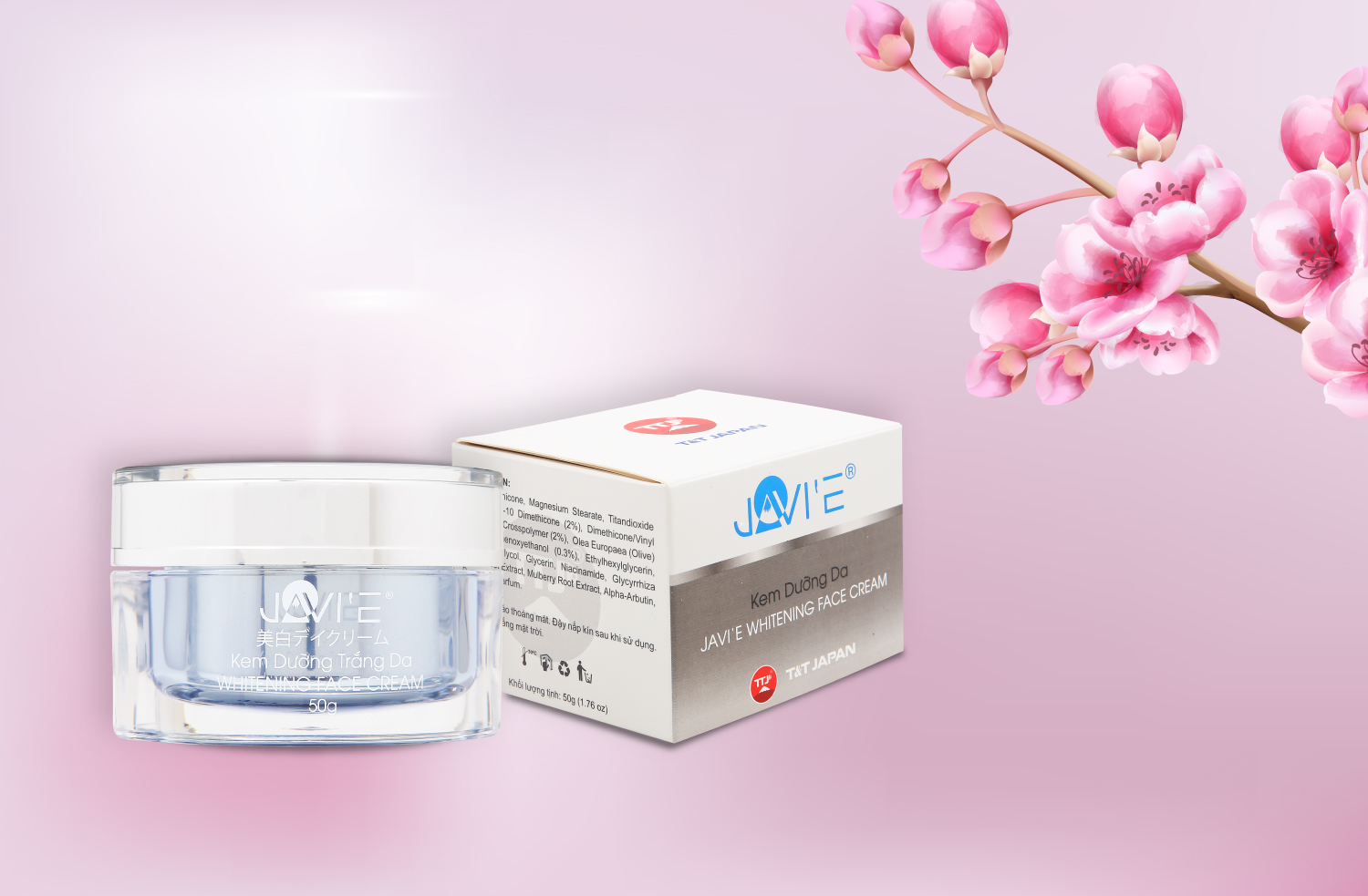 KEM DƯỠNG DA JAVI'E WHITENING FACE CREAM