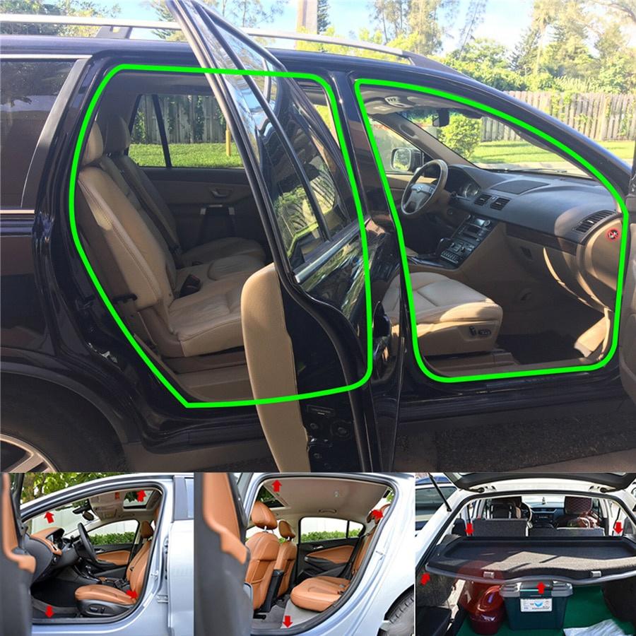 Gioăng cao su cửa oto, gioăng nguyên bản theo xe lõi thép bán theo mét trendycar cao cấp loại 1 lỗ cho xe Sedan