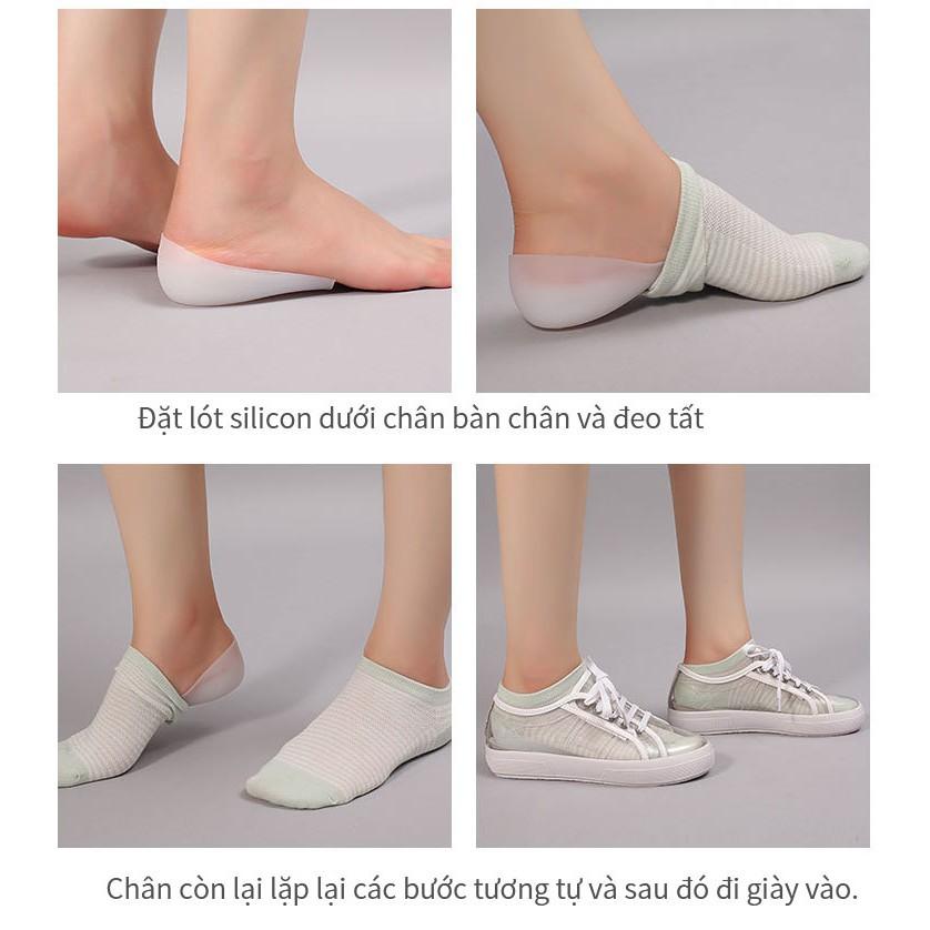 Khuyến mãi - Miếng Lót giày tàng hình Tăng chiều cao tăng 3cm