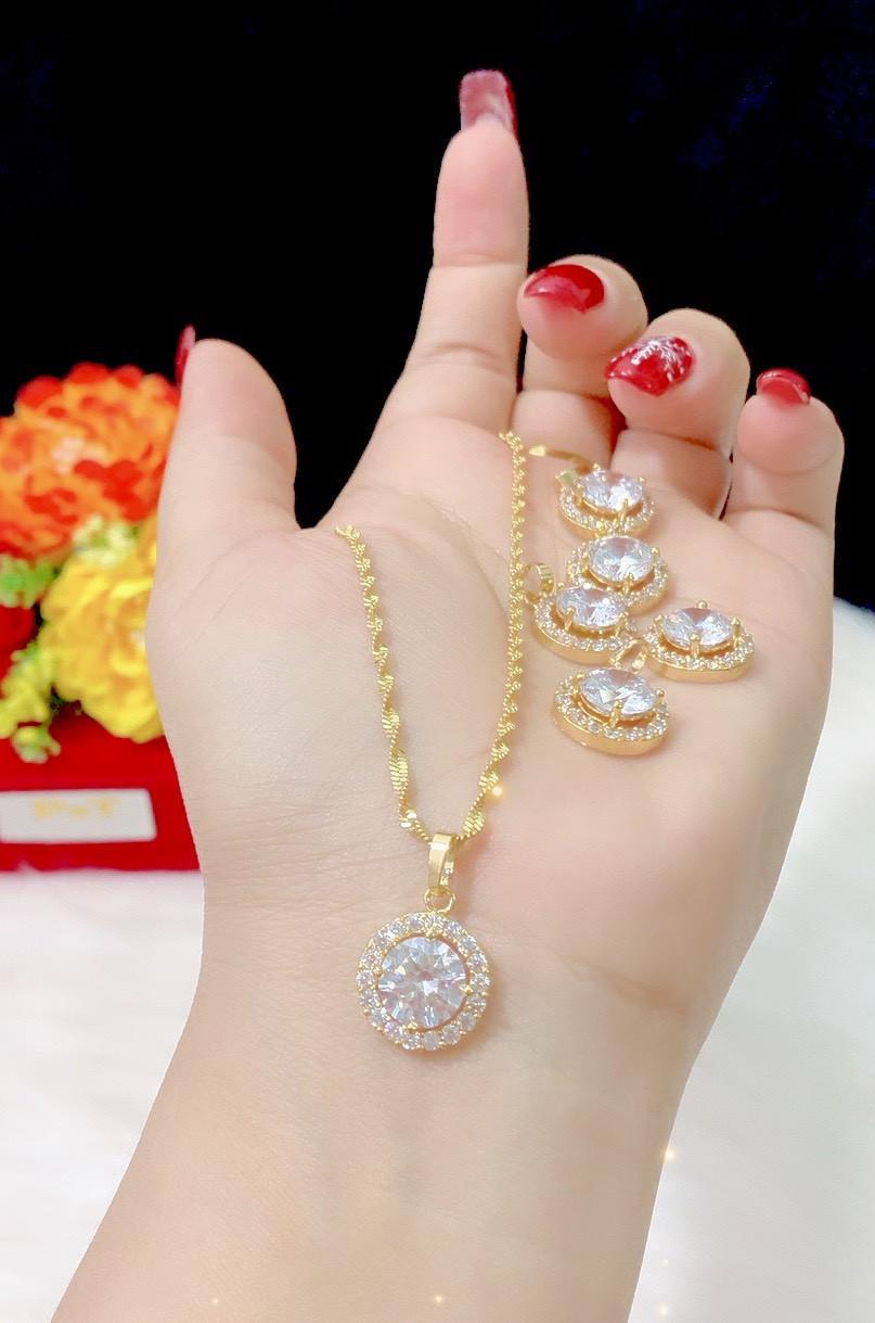 Dây chuyền nữ cao cấp bền màu MẠ 18K E927