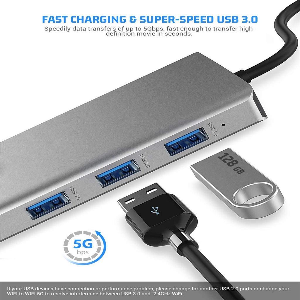 Bộ Hub Chuyển Đổi 12 Trong 1 Type c Sang HDMI 4k VGA RJ45 SD / TF Usb3.0 Hub Cho Notebook Laptop USBC