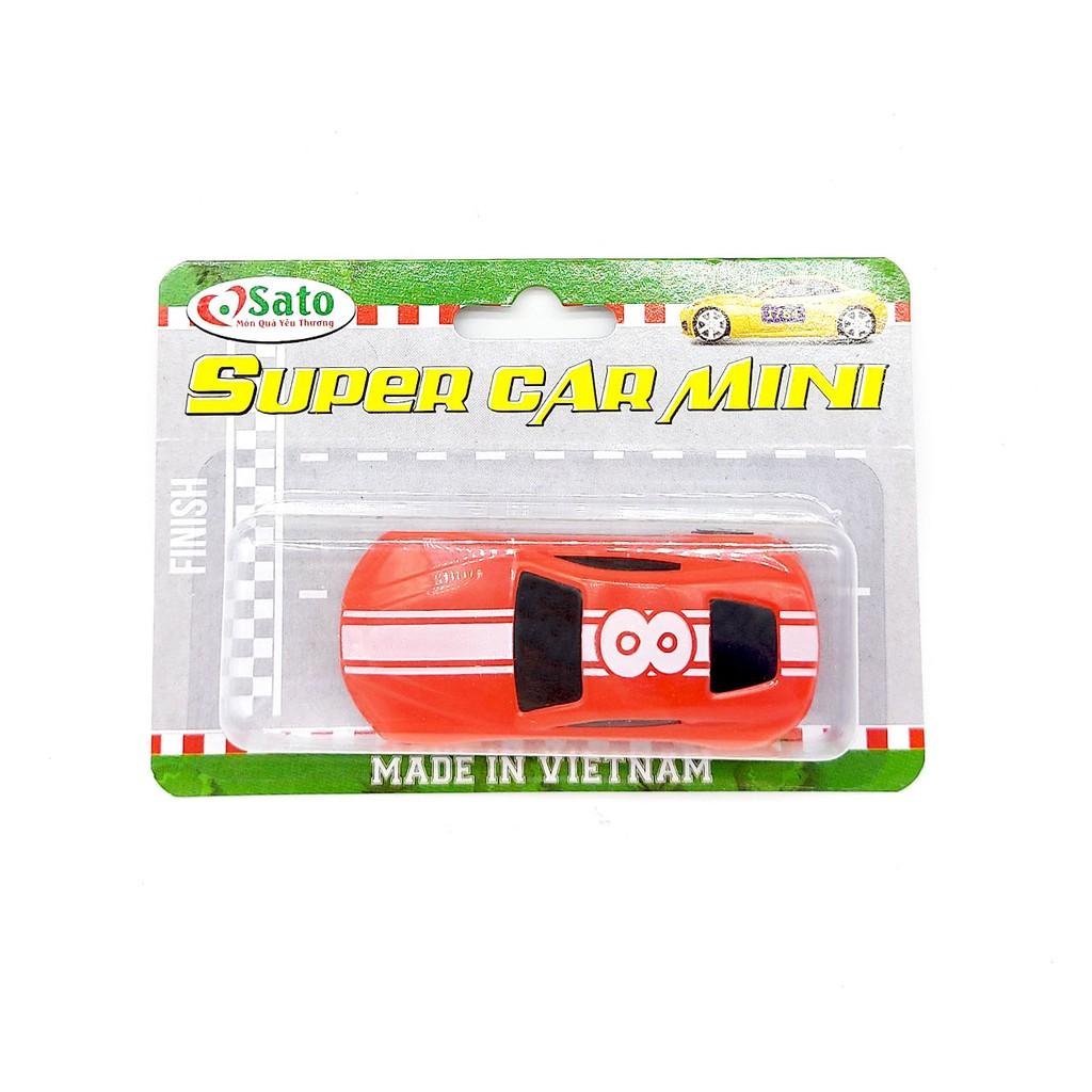 Đồ chơi ô tô siêu xe báo tố mini nhiều màu sắc