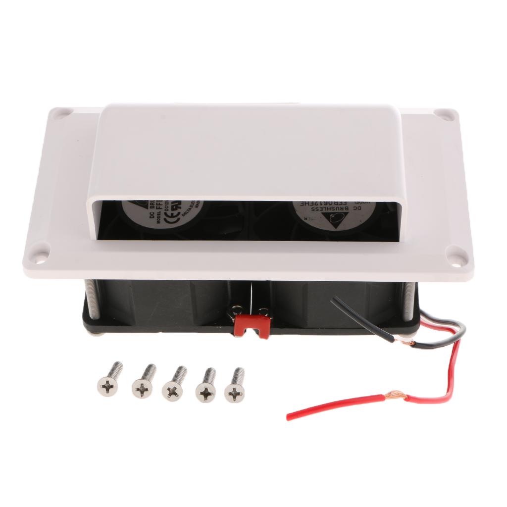RV Caravan Motorhome Trailer Inner Side Air Vent Ventilation Exhaust Fan 12V